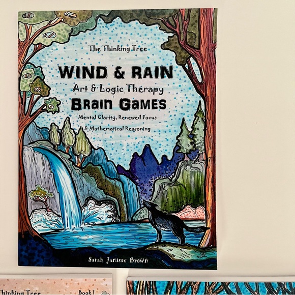 New Thinking Tree Art & Logic Brain Games Workbook Wind Rain Fire Light Morning - Picture 5 of 10